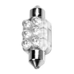 Bec LED auto 12V Sofit SV8.5-8, 6 LED, 13x35 mm, albastru