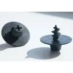 Clips rotund pentru podea si fixare covor mocheta VW, negru