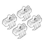 Kit montaj bare plafon Ford Focus pentru Alumia Quadra si Silenzio C117