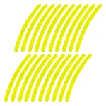 Autocolante reflectorizante pentru jante auto 16-18 inch, galbene