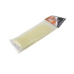 Coliere de plastic albe Automax 370x4.8 mm, set 100 buc