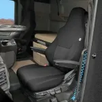 Husă scaun șofer MAN TGX II după 2020, dedicată, negru/gri, 1 buc