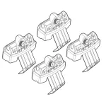 Kit montaj bare plafon Volkswagen Golf VII/VIII pentru Alumia Quadra Silenzio C129