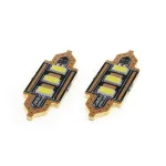 Set 2 becuri auto LED AMIO C5W 39mm 12V, alb 5600K, 3 SMD 5730