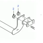 Piulita prindere carlig podea spate M12x1.75 pentru Ford Transit 2000-2006