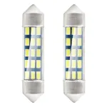 Set 2 becuri auto LED AMIO C5W Festoon 39mm, 12V, 15 SMD, alb rece