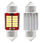 Set 2 becuri auto LED C5W 31mm Canbus 12-24V, lumină albă 5600K