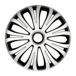 Set 4 capace roti 16 inch negru-argintiu, design modern, Automax