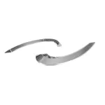 Autocolant 3D crom Commas pentru decor auto, cu adeziv 3M