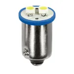 Bec LED BA9s 12V albastru, 2 SMD, set 2 buc pentru iluminare interioara auto