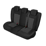 Huse banchetă spate auto Apollo Lux Super, mărimea M-L, negru/gri