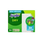Lavete uscate pentru podea Swiffer Dry, 34 bucati, capteaza 3x mai mult praf