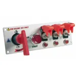 Panou întrerupătoare auto tuning 5 în 1, 12V, din aluminiu