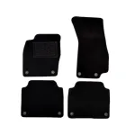 Covorașe mochetă dedicate Audi A8 D5/4N 2018-prezent, negre, set 4 piese