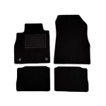 Covorașe mochetă Nissan Micra K14 2016-prezent, 5 uși, negre, set 4 piese