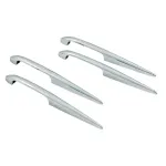 Set aripioare auto pentru styling exterior, crom, 4 buc, 140 mm