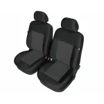 Huse scaune fata Apollo Lux Super Airbag XL, set 2 buc, negru/gri