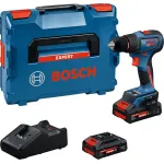 Masina de gaurit si insurubat Bosch 18V, 65 Nm, cu 2 acumulatori si L-BOXX