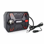 Compresor auto aer 12V cu manometru digital, lampa LED si accesorii