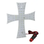 Ornament interior auto cu LED-uri 24V, model Cruce, alb, 81 SMD