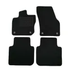 Covorașe mochetă pentru Skoda Kodiaq II 2024-, negre, set 4 piese