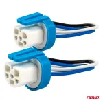 Mufa bec HB1/HB5 9004/9007 cu soclu ceramic, set 2 bucati, Amio