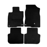 Set covorașe auto din mochetă pentru Honda Civic Hybrid 2022+, negre, 4 piese