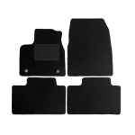 Set covorase auto din mocheta pentru Renault Scenic 5 Electric 2024+, negre, 4 piese