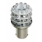 Bec auto LED P21W BA15s rosu 12V pentru frana si ceata, 36 LED