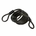 Cablu antifurt pentru bicicleta No-Ride, 160 cm, diametru 6 mm, negru