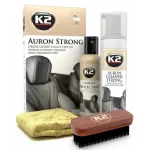 Kit curatare si intretinere piele auto K2 Auron Strong, 4 piese