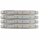 Lampa gabarit LED alba 12/24V, 12 LED-uri, set 4 bucati Cridem