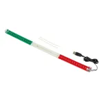 Bandă LED auto 60 cm cu alimentare USB, steag Italia/Ungaria