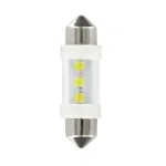 Set 2 becuri LED sofit C5W 12V 36 mm cu 3 LED-uri, lumină albă