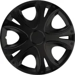 Capace roti auto Dynamic negre 16 inch, set 4 bucati, ABS