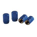 Capace valve hexagonale din aluminiu, albastre, set 4 buc, universale