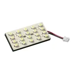 Panou LED SMD auto rosu 24V, 20 LED-uri, 35x50 mm, montaj adeziv