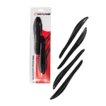 Aparatori usi auto Sport Line negre, set 4 buc, montaj adeziv