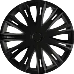 Capace roti auto 16 inch Spark, negre, set 4 bucati, ABS rezistent