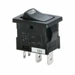 Intrerupator basculant auto cu LED 12V rosu Carpoint 19x12 mm