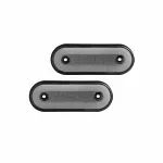 Lampa gabarit LED ovală cu catadioptru 12/24V, albă, set 2 buc