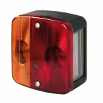 Lampa stop auto 4 functii 12V rosu-galben cu lumina numar