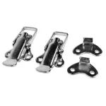 Set 2 cleme cromate pentru fixare usa cutie scule camion Lampa