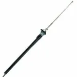 Antena telescopica auto 4Cars 74 cm cromata, pliabila, montaj pe aripa
