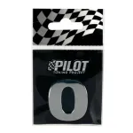 Autocolant 3D crom litera O 28 mm cu adeziv pentru personalizare auto