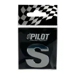 Autocolant 3D crom litera S, 28 mm, auto, cu adeziv rezistent