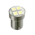 Bec LED P21W BA15s 24V alb 6500K, 4 SMD, pentru utilizare interioară