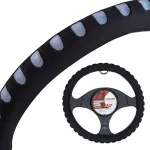 Husa volan din burete 4Cars, gri, pentru volane Ø 37-39 cm