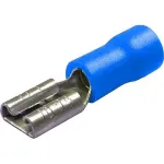 Papuci electrici mama 6,3x0,8 mm albastri, set 10 buc