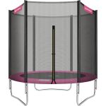 SONGMICS Trambulina pentru copii cu plasa de protectie exterioara, diametru 183 cm, 100 kg, roz Household NewTrend